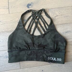 lululemon Free to Be Moved Bra in Gator Green